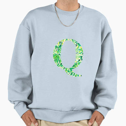 Letter Q Sweatshirt - Minimalist Print for Adults - T-Shirt, Sweatshirt, Hoodie