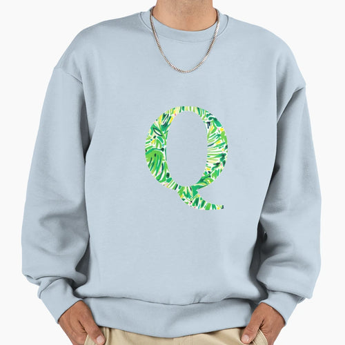 Letter Q Sweatshirt - Minimalist Print for Adults - T-Shirt, Sweatshirt, Hoodie