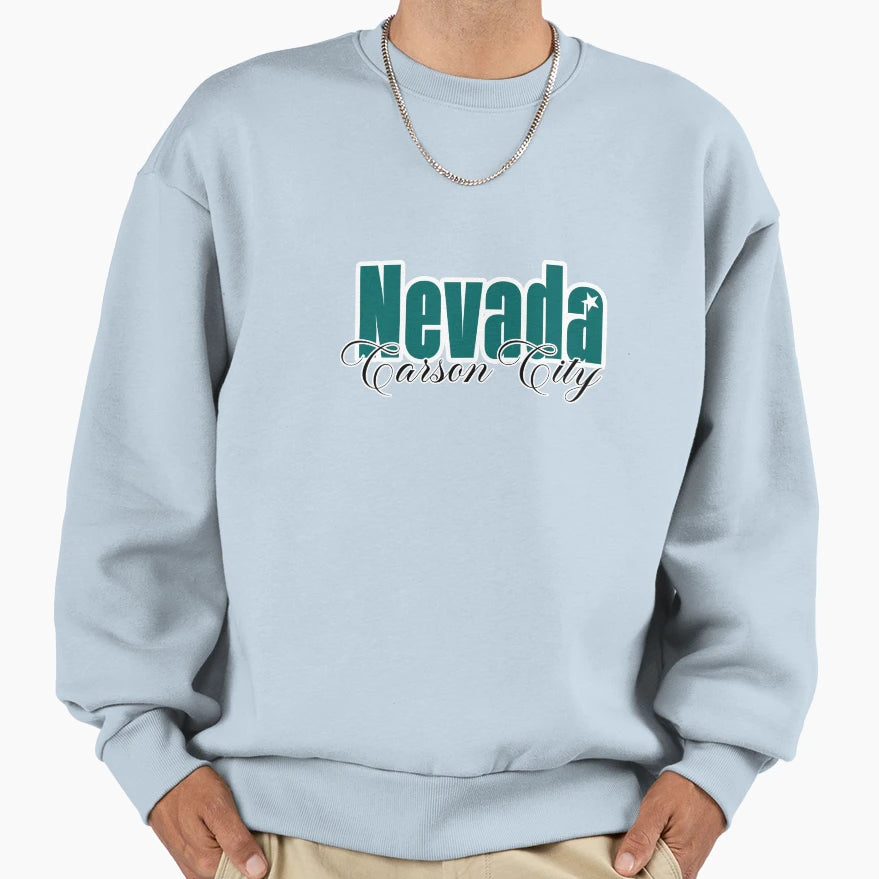 Us Capital Nevada Carson City Sweatshirt - Streetwear Style Men Women - T-Shirt, Sweatshirt, Hoodie