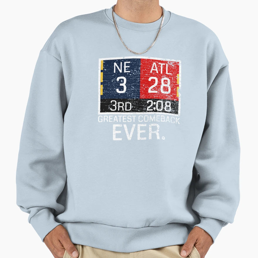 New England 3 Atlanta 28 Greatest Sweatshirt - Minimalist Print Men Women - T-Shirt, Sweatshirt, Hoodie