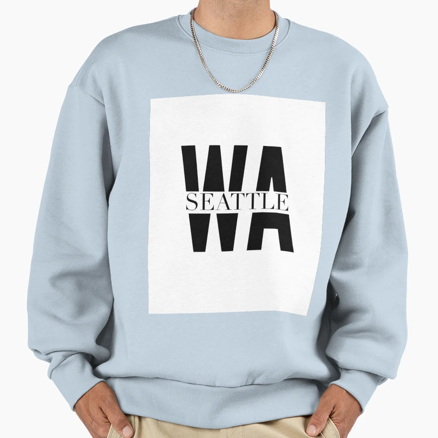 Seattle Wa Sweatshirt - Graphic Print Unisex - T-Shirt, Sweatshirt, Hoodie