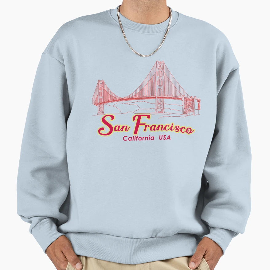 San Francisco California Iconic Sweatshirt - Streetwear Style Men Women - T-Shirt, Sweatshirt, Hoodie
