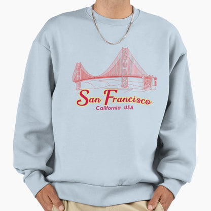 San Francisco California Iconic Sweatshirt - Streetwear Style Men Women - T-Shirt, Sweatshirt, Hoodie