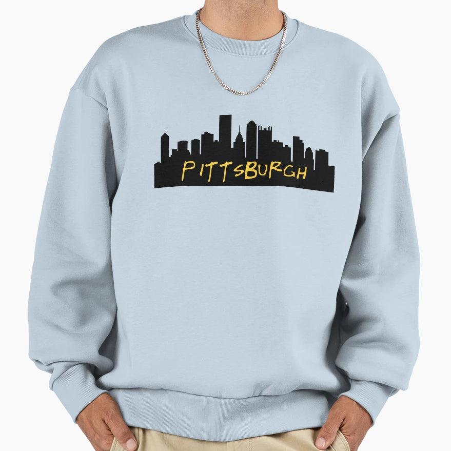 Pittsburgh Skyline Sweatshirt - Graphic Print for Adults - T-Shirt, Sweatshirt, Hoodie