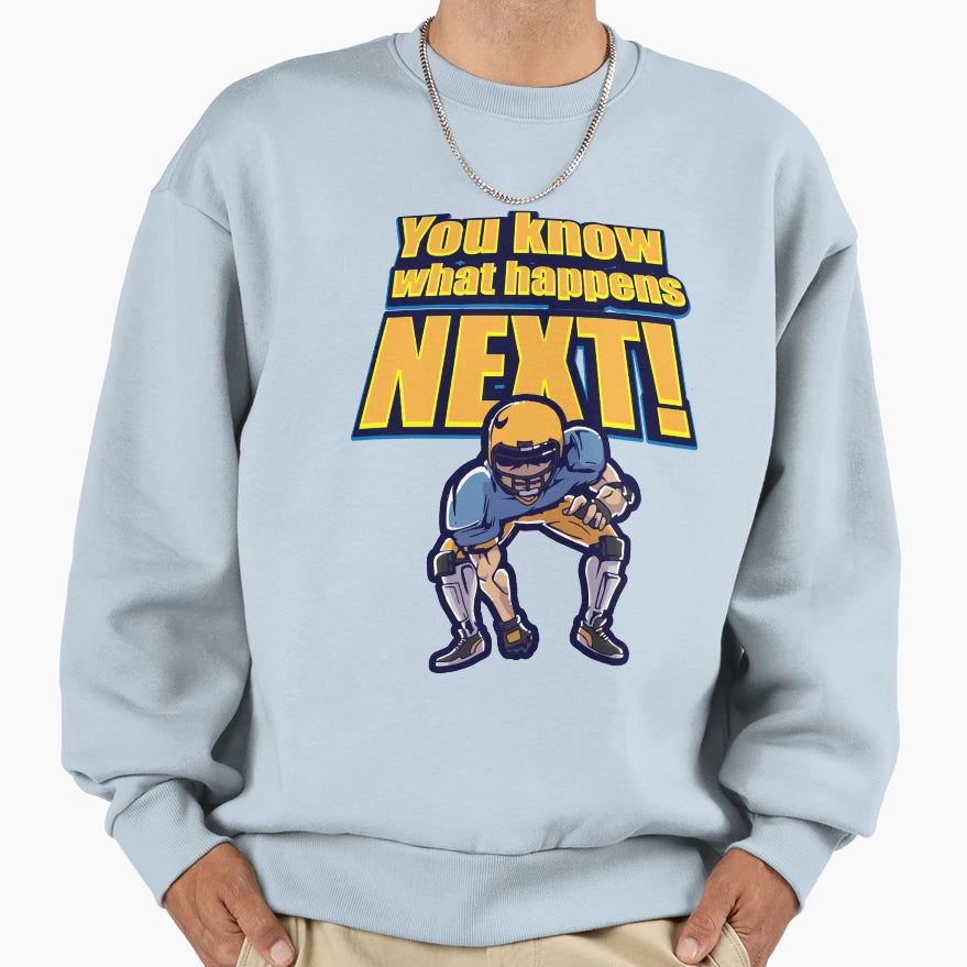 Football Position Tackle Aggressive Sweatshirt - Trendy Graphic Unisex - T-Shirt, Sweatshirt, Hoodie