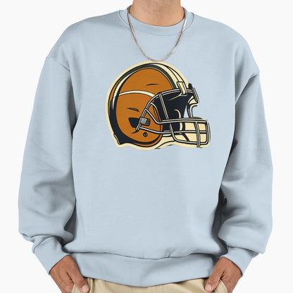 Football Helmet Sweatshirt - Casual Everyday Wear for Adults - T-Shirt, Sweatshirt, Hoodie