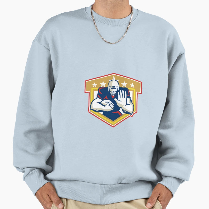 American Football Running Back Sweatshirt - Trendy Graphic Men Women - T-Shirt, Sweatshirt, Hoodie