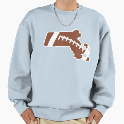 Football Massachusetts Fun Football Sweatshirt - Trendy Graphic for Adults - T-Shirt, Sweatshirt, Hoodie