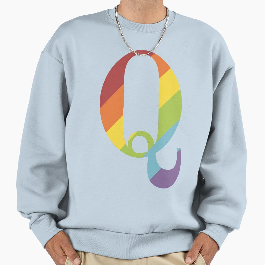 Queer As Fact Sweatshirt - Aesthetic Graphic Men Women - T-Shirt, Sweatshirt, Hoodie