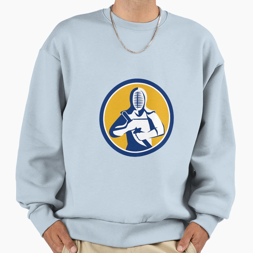 Kendo Kendoka Swordsman Circle Sweatshirt - Streetwear Style Unisex - T-Shirt, Sweatshirt, Hoodie