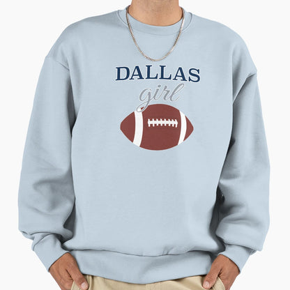 Dallas Football Texas Womens Sweatshirt - Minimalist Print for Adults - T-Shirt, Sweatshirt, Hoodie