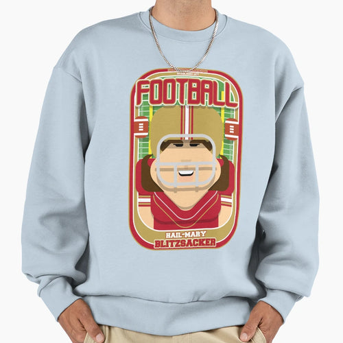 American Football Red And Gold Sweatshirt - Fun Novelty Design for Adults - T-Shirt, Sweatshirt, Hoodie