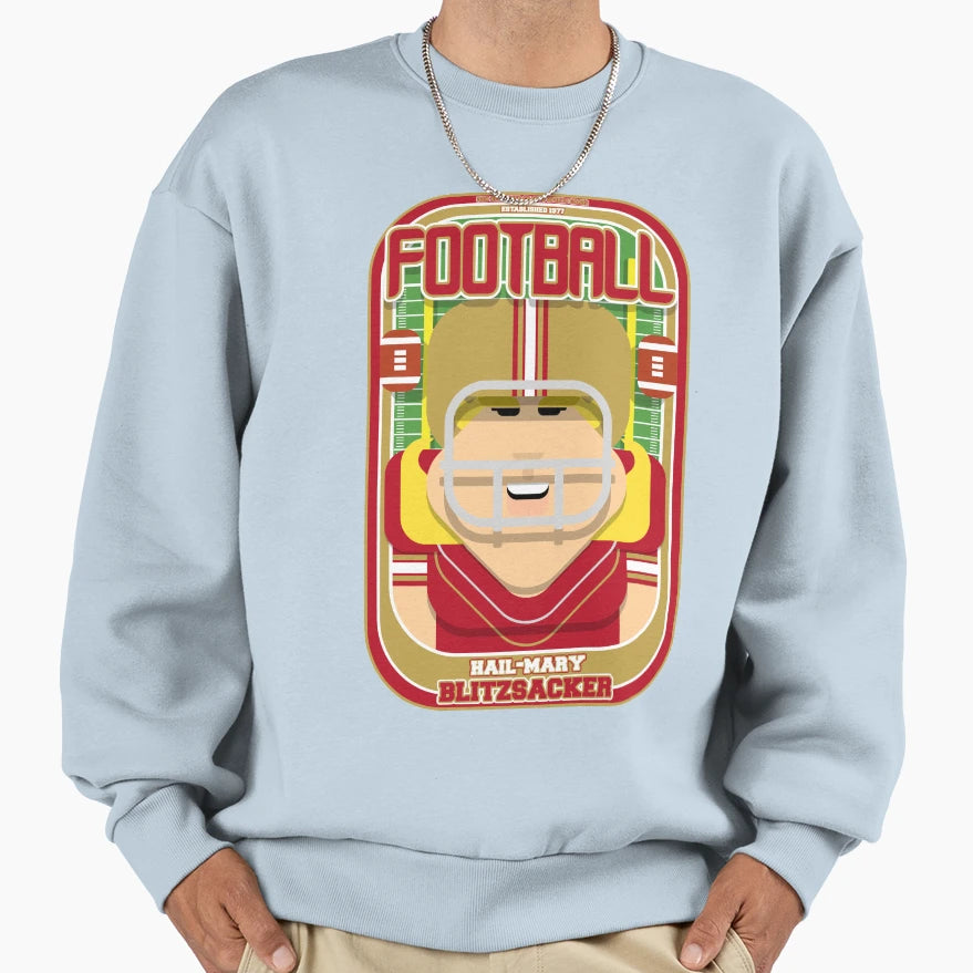 American Football Red And Gold Hail Sweatshirt - Graphic Print for Adults - T-Shirt, Sweatshirt, Hoodie