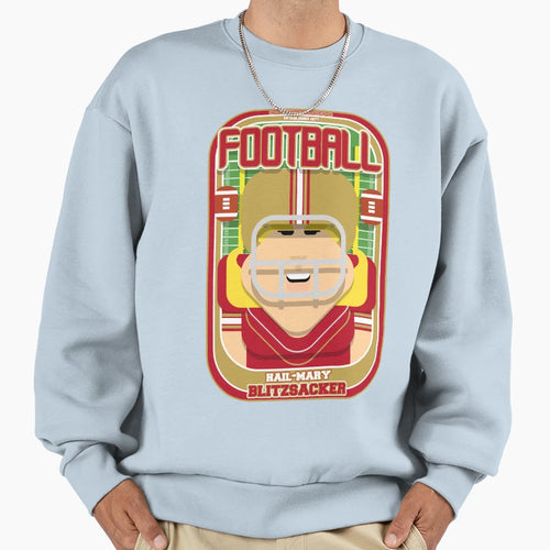 American Football Red And Gold Hail Sweatshirt - Graphic Print for Adults - T-Shirt, Sweatshirt, Hoodie