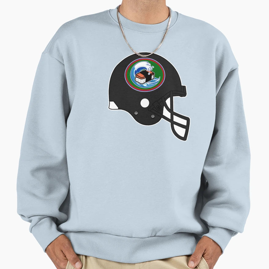 Hawaii Musubi Helmet Sweatshirt - Streetwear Style Unisex - T-Shirt, Sweatshirt, Hoodie