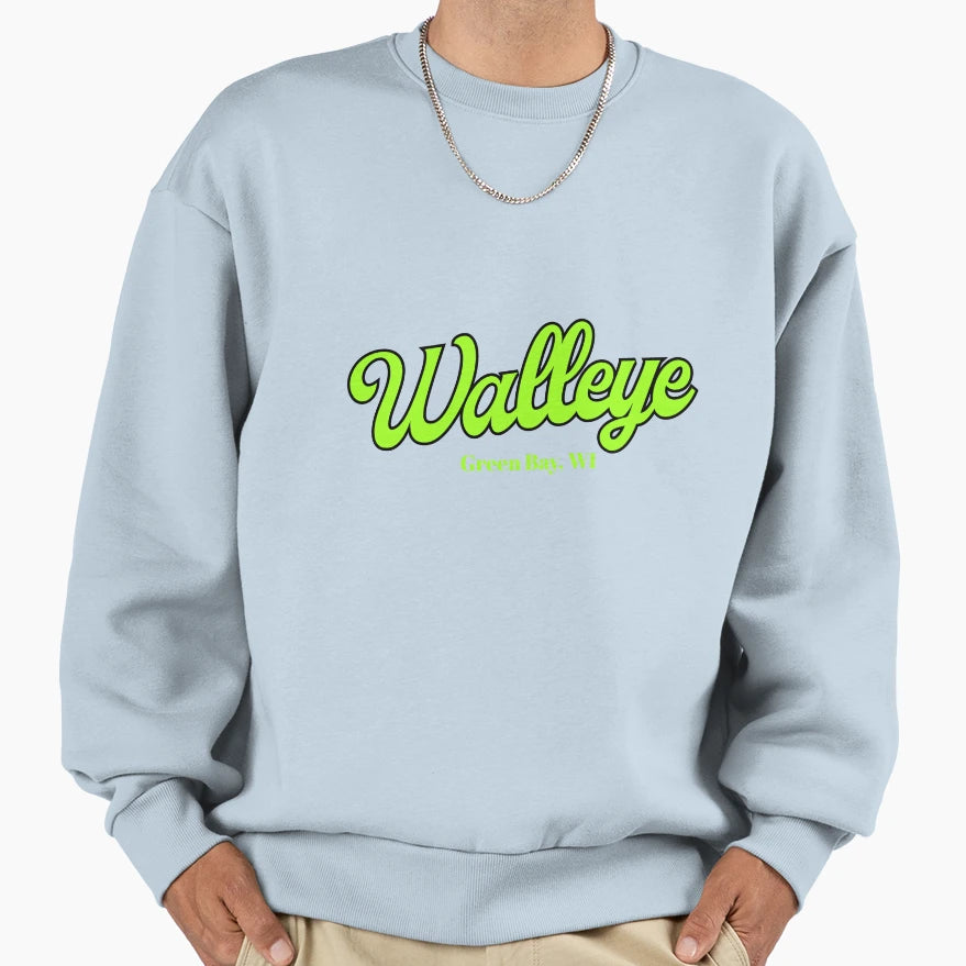 Green Bay Walleye Sweatshirt - Graphic Print Men Women - T-Shirt, Sweatshirt, Hoodie