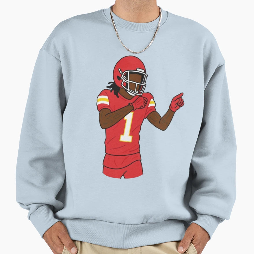 Xavier Worthy Sweatshirt - Minimalist Print for Adults - T-Shirt, Sweatshirt, Hoodie