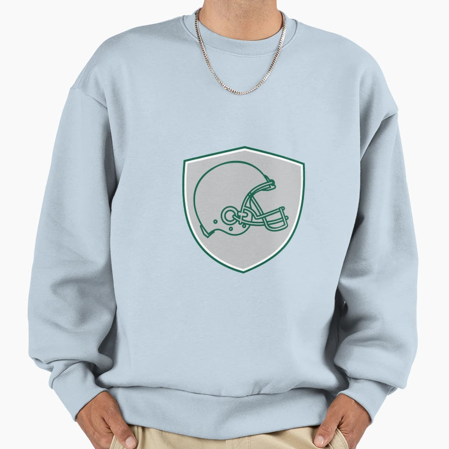 American Football Helmet Line Sweatshirt - Custom Art Print Men Women - T-Shirt, Sweatshirt, Hoodie