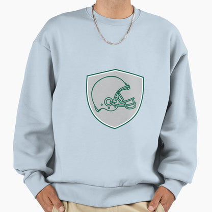 American Football Helmet Line Sweatshirt - Custom Art Print Men Women - T-Shirt, Sweatshirt, Hoodie