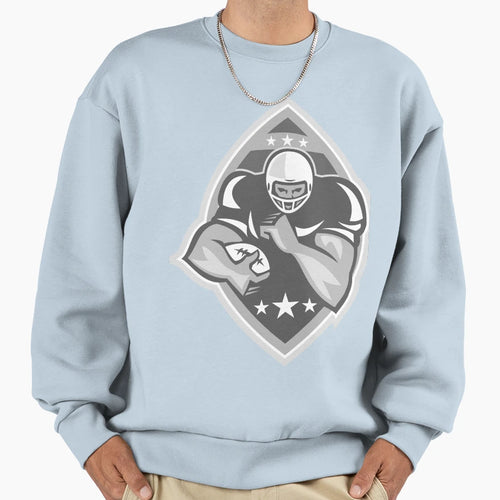 American Football Player Running Sweatshirt - Trendy Graphic Men Women - T-Shirt, Sweatshirt, Hoodie