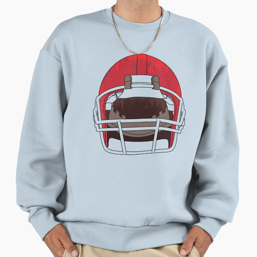 Helmet Sweatshirt - Fun Novelty Design Men Women - T-Shirt, Sweatshirt, Hoodie
