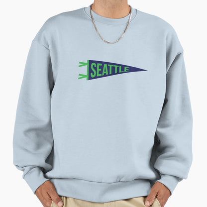 Seattle Pennant Sweatshirt - Unique Graphic for Adults - T-Shirt, Sweatshirt, Hoodie