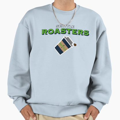 Seattle Roasters Wordmark Sweatshirt - Unique Graphic for Adults - T-Shirt, Sweatshirt, Hoodie