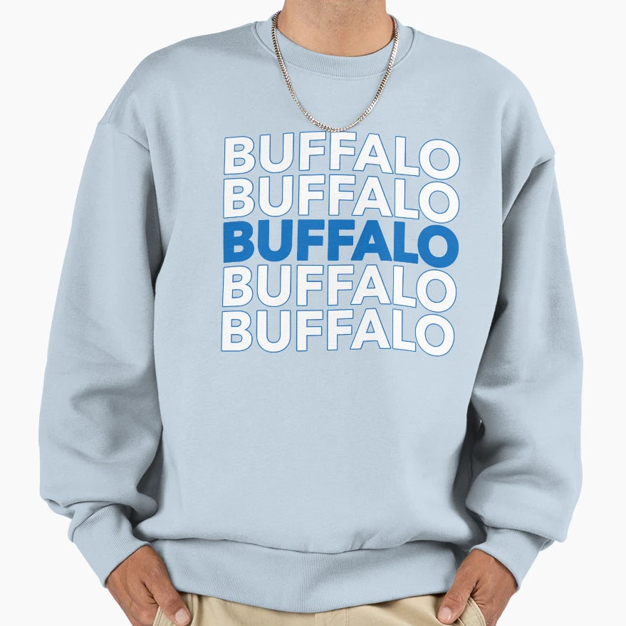 Buffalo Sweatshirt - Novelty Apparel for Adults - T-Shirt, Sweatshirt, Hoodie