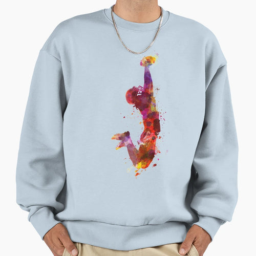 American Football Player Catching Sweatshirt - Fun Novelty Design Unisex - T-Shirt, Sweatshirt, Hoodie