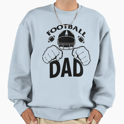 Football Dad Football Fathers Day T-Shirt - Casual Everyday Wear Men Women - T-Shirt, Sweatshirt, Hoodie