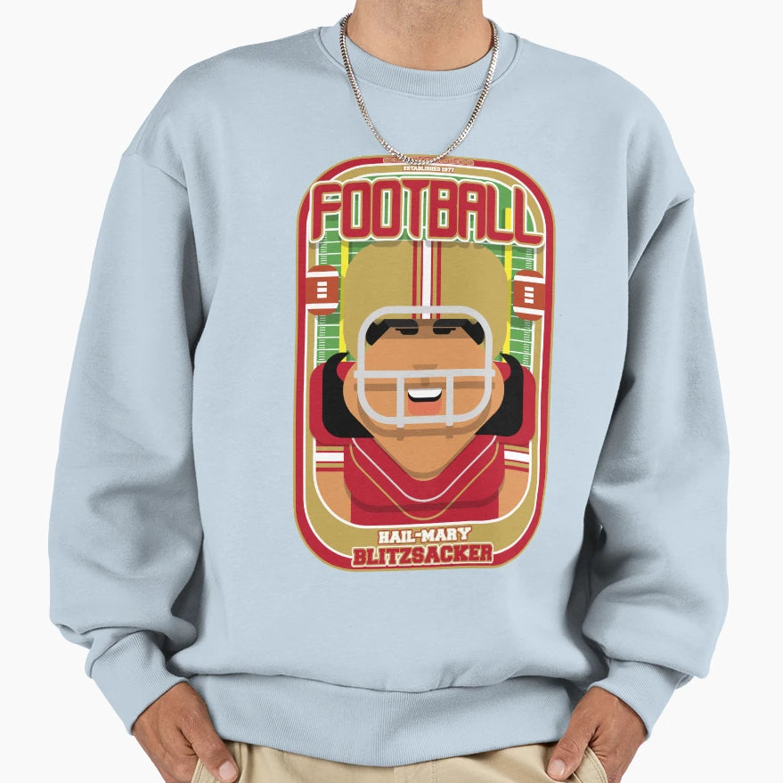 American Football Red And Gold Sweatshirt - Minimalist Print Men Women - T-Shirt, Sweatshirt, Hoodie