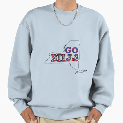 Go Buffalo Sweatshirt - Casual Everyday Wear for Adults - T-Shirt, Sweatshirt, Hoodie