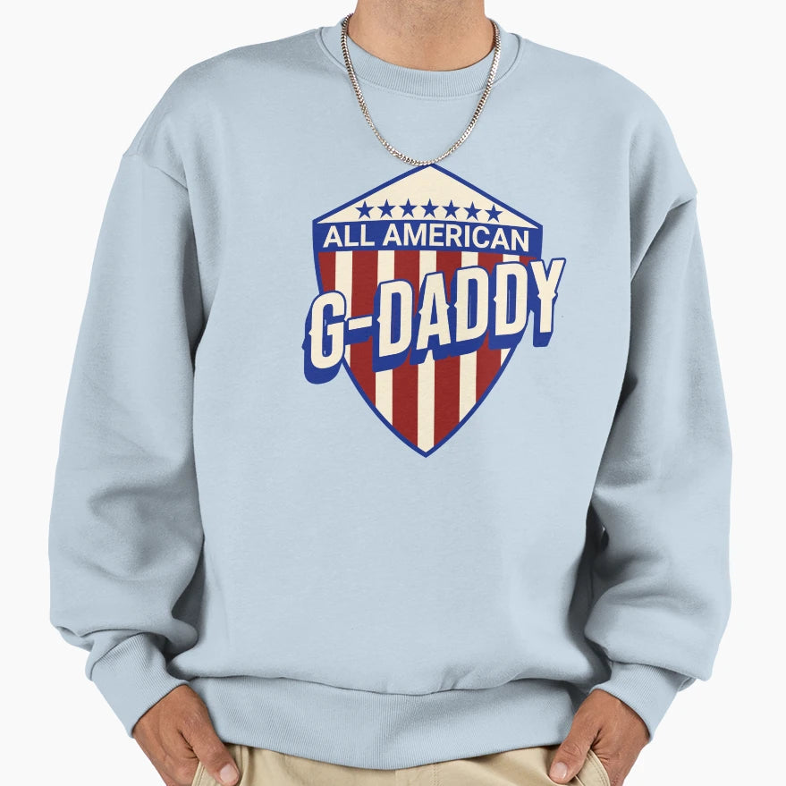 Super Human Grand Father Sweatshirt - Casual Everyday Wear Men Women - T-Shirt, Sweatshirt, Hoodie