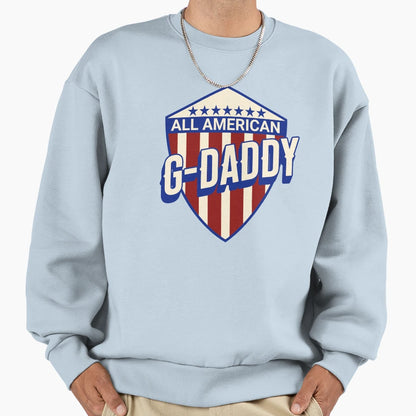 Super Human Grand Father Sweatshirt - Casual Everyday Wear Men Women - T-Shirt, Sweatshirt, Hoodie