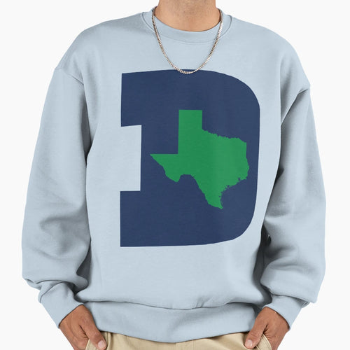 D Texas Blue Green Sweatshirt - Unique Graphic Men Women - T-Shirt, Sweatshirt, Hoodie