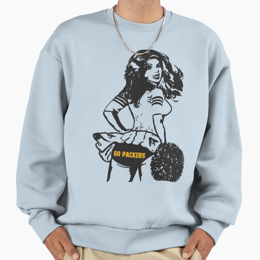 Packers Cheerleader Sweatshirt - Casual Everyday Wear Men Women - T-Shirt, Sweatshirt, Hoodie