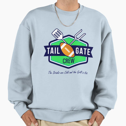Football Tailgate Crew Sweatshirt - Aesthetic Graphic Men Women - T-Shirt, Sweatshirt, Hoodie