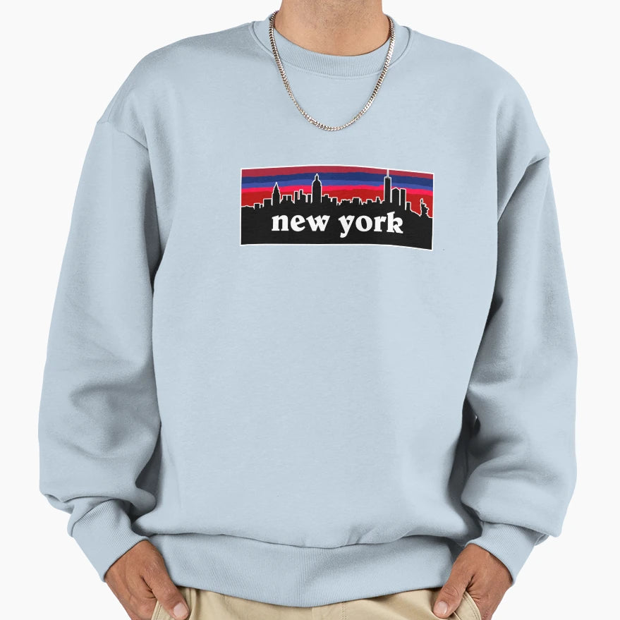 New York G Cityscape Football Sweatshirt - Custom Art Print for Adults - T-Shirt, Sweatshirt, Hoodie