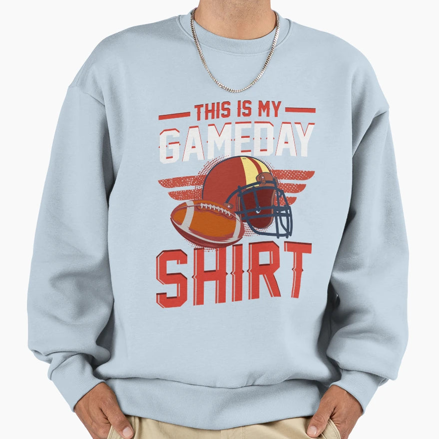This Is My Gameday Football Fanatic Gift T-Shirt - Graphic Print Unisex - T-Shirt, Sweatshirt, Hoodie