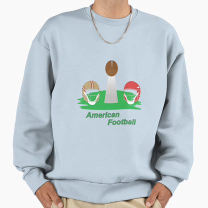 Trophy American Football Helmets Sweatshirt - Fun Novelty Design Men Women - T-Shirt, Sweatshirt, Hoodie
