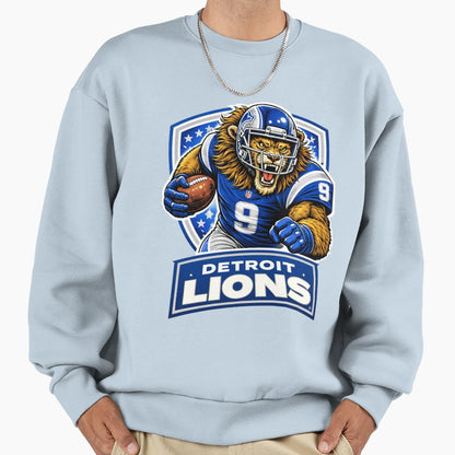 Detroit Lions Charging Logo Sweatshirt - Graphic Print Men Women - T-Shirt, Sweatshirt, Hoodie