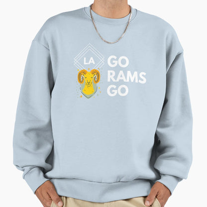 La Galaxy Diamond Go Rams Go Sweatshirt - Streetwear Style Men Women - T-Shirt, Sweatshirt, Hoodie