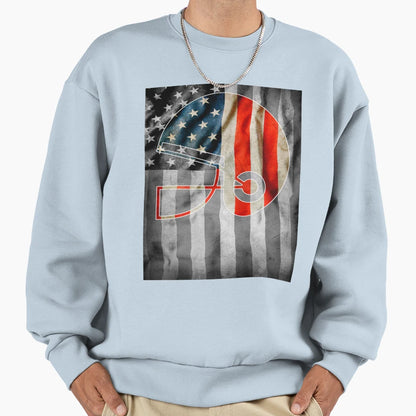 American Football And Us Black Sweatshirt - Novelty Apparel for Adults - T-Shirt, Sweatshirt, Hoodie