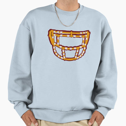 Washington Football Facemask Sweatshirt - Novelty Apparel Men Women - T-Shirt, Sweatshirt, Hoodie