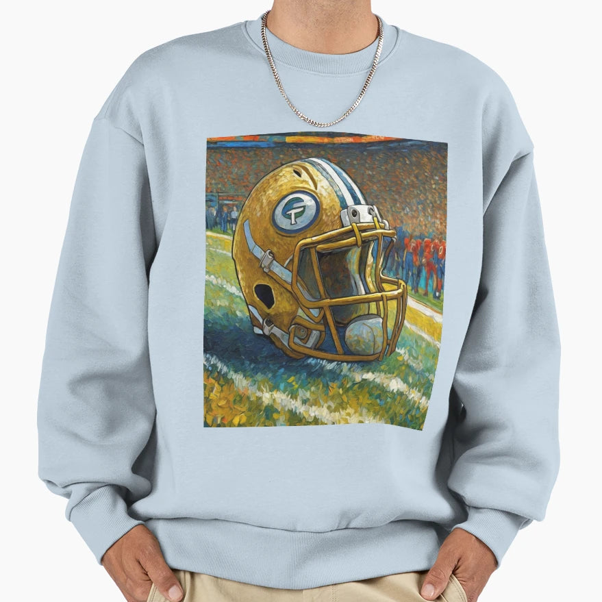 American Football Helmet Sweatshirt - Fun Novelty Design for Adults - T-Shirt, Sweatshirt, Hoodie