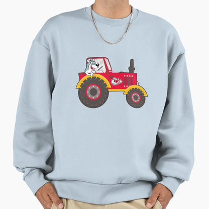 Dog Driving Kansas City Chiefs T-Shirt - Aesthetic Graphic Men Women - T-Shirt, Sweatshirt, Hoodie