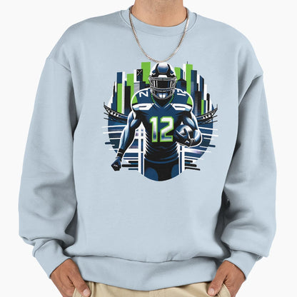 Seattle Football Sweatshirt - Novelty Apparel Unisex - T-Shirt, Sweatshirt, Hoodie