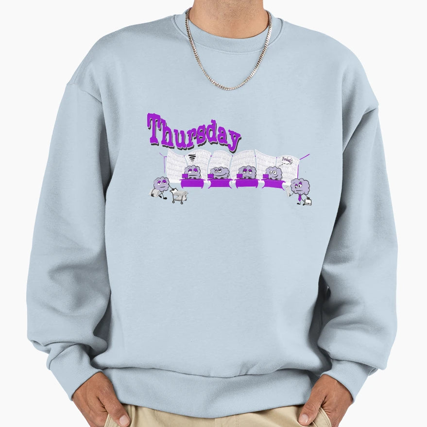 Days Week Thursday Office Sweatshirt - Custom Art Print Men Women - T-Shirt, Sweatshirt, Hoodie