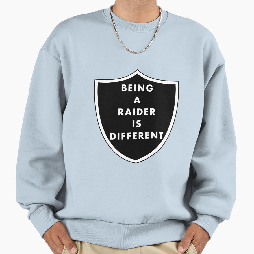 Being Raider Is Different Shield Sweatshirt - Custom Art Print Unisex - T-Shirt, Sweatshirt, Hoodie