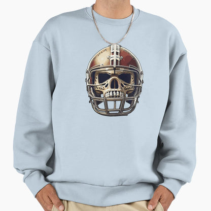 Football Skull Sweatshirt - Casual Everyday Wear for Adults - T-Shirt, Sweatshirt, Hoodie